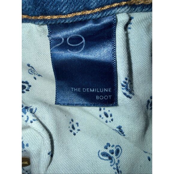 ❌Anthropologie Pilcro Demilune Boot Cut Medium Wash non distressed Jeans Size 29 - Picture 8 of 10